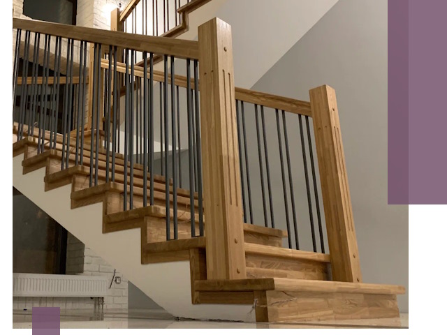 Реставрация деревянных и металлических лестниц в Киселёвске