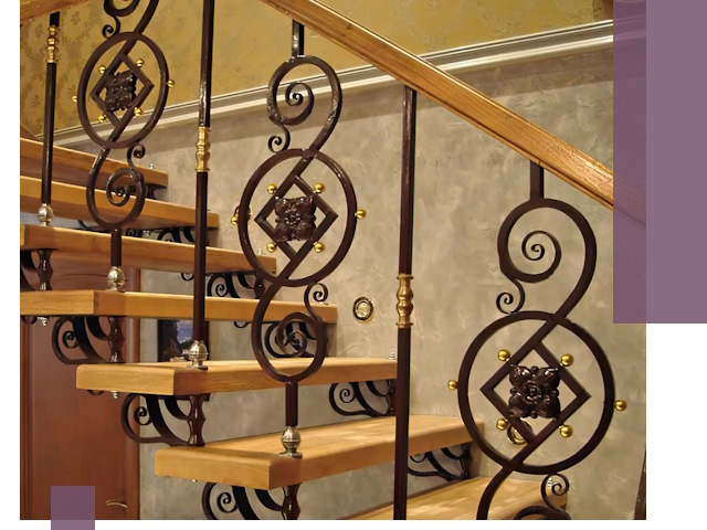 Изготовление кованых лестниц под ключ в Киселёвске