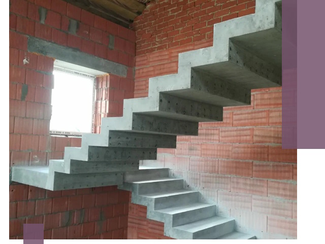 Бетонные лестницы под ключ в Киселёвске: монтаж, демонтаж, ремонт