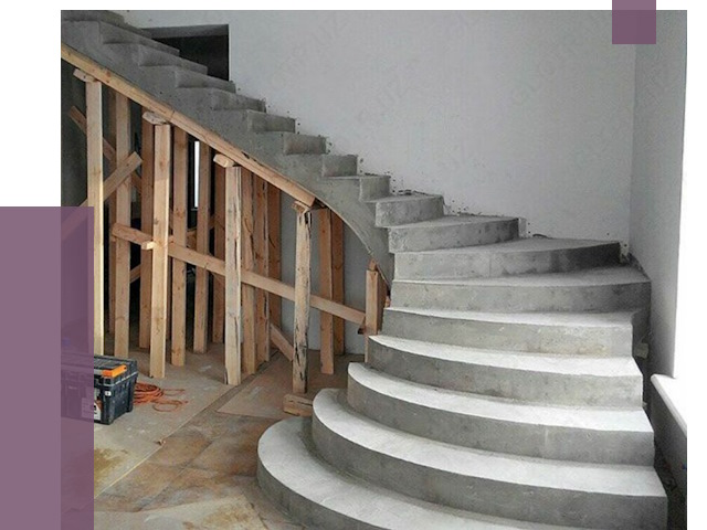 Изготовление бетонных лестниц под ключ в Киселёвске от 20048 руб. | ПРОЛЁТ-Кис