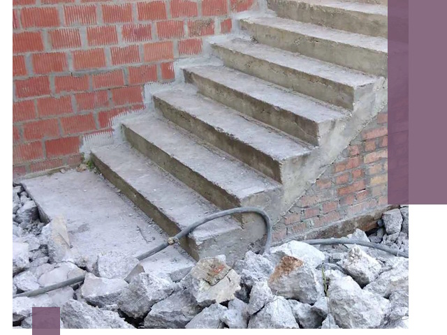 Демонтаж бетонных лестниц в Киселёвске: быстро и безопасно