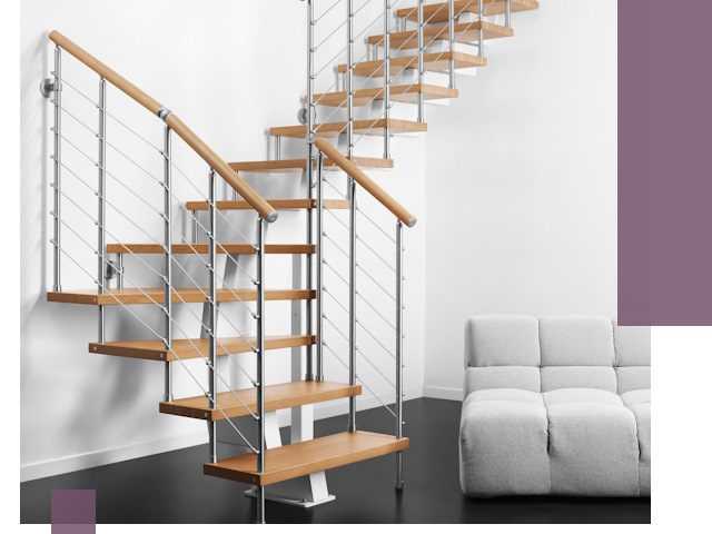 Модульные лестницы под ключ в Киселёвске — монтаж и изготовление