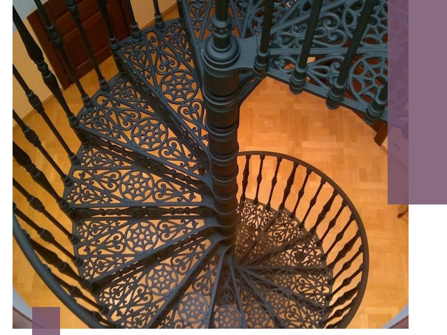 Винтовые лестницы под ключ в Киселёвске: производство и монтаж