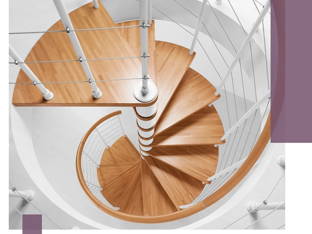 Изготовление винтовых лестниц под ключ в Киселёвске