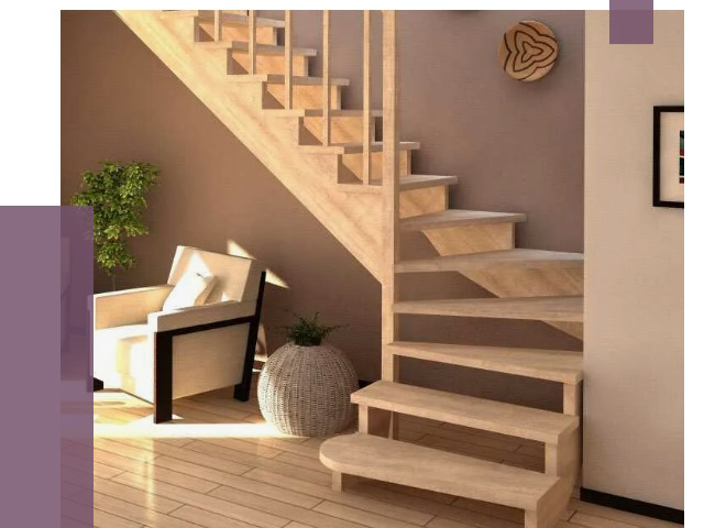 Изготовление Г-образных лестниц в Киселёвске от 19020 руб. 