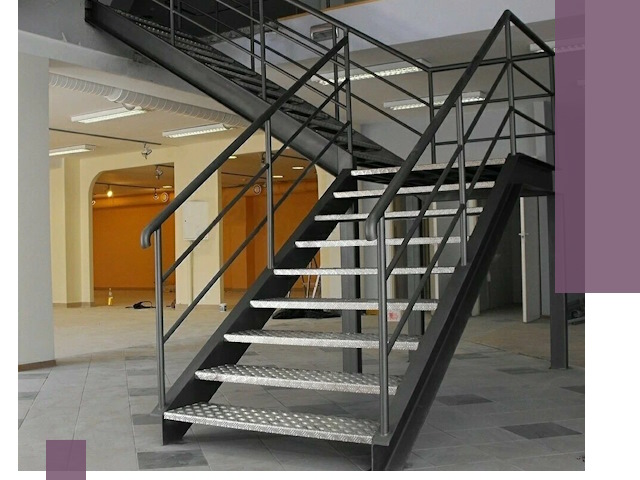 Лестницы для офиса в Киселёвске: изготовление, монтаж, демонтаж