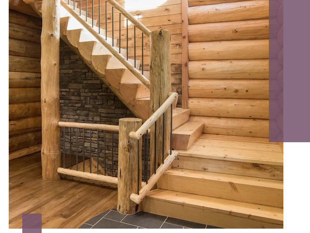 Лестницы в баню под заказ и профессиональный монтаж в Киселёвске