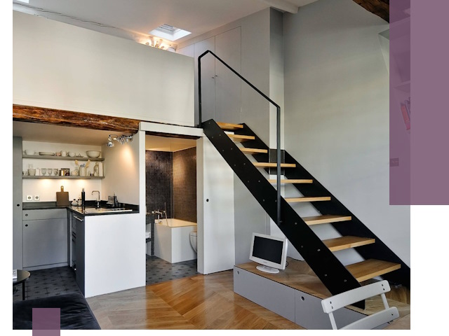 Лестницы на антресоль под ключ в Киселёвске — изготовление и монтаж