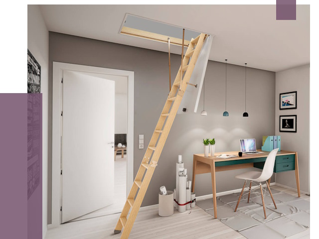 Чердачные лестницы в Киселёвске — от 14650 руб. | ПРОЛЁТ-Кис