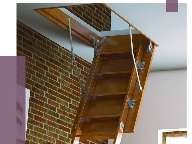 Установка чердачной лестницы в Киселёвске от 7865 руб. | ПРОЛЁТ-Кис