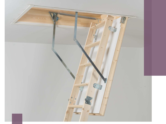 Установка чердачной лестницы под ключ в Киселёвске