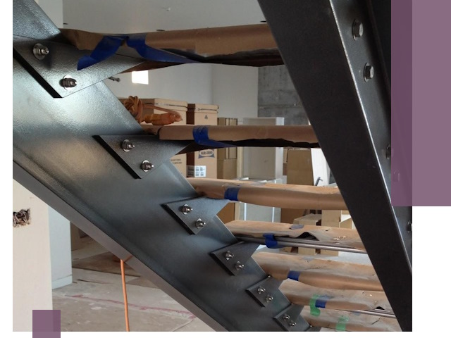 Усиление лестничных конструкций и усиление опор в Киселёвске