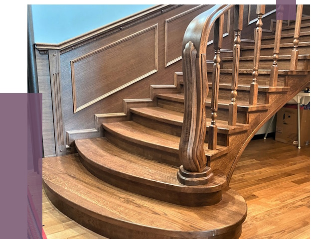 Дубовые лестницы под ключ в Киселёвске от 177347 руб. — ПРОЛЁТ-Кис