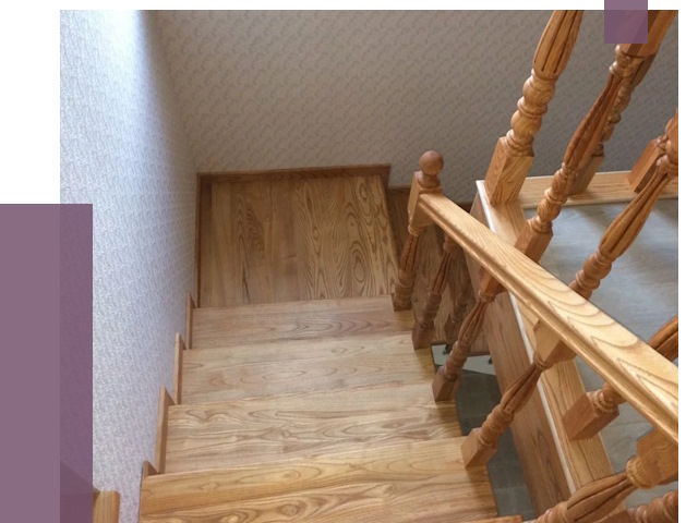 Сосновые лестницы в Киселёвске под ключ от 8122 руб.  | ПРОЛЁТ-Кис