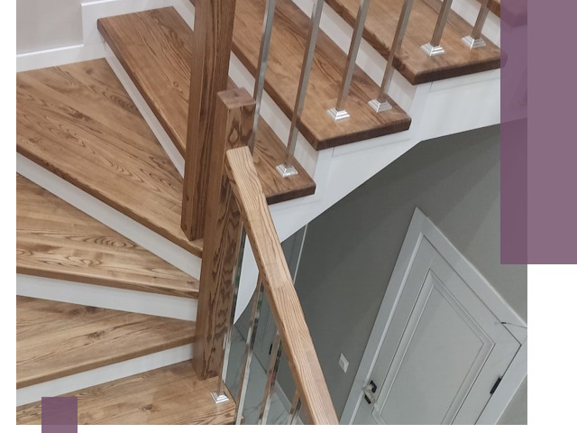 Обшивка металлических лестниц под ключ в Киселёвске