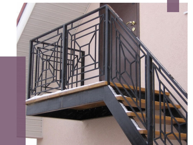 Металлические перила в Киселёвске от 4318 руб.  | ПРОЛЁТ-Кис