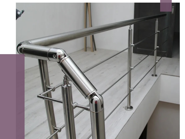 Перила из нержавеющей стали в Киселёвске от 9047 руб. под ключ | ПРОЛЁТ-Кис