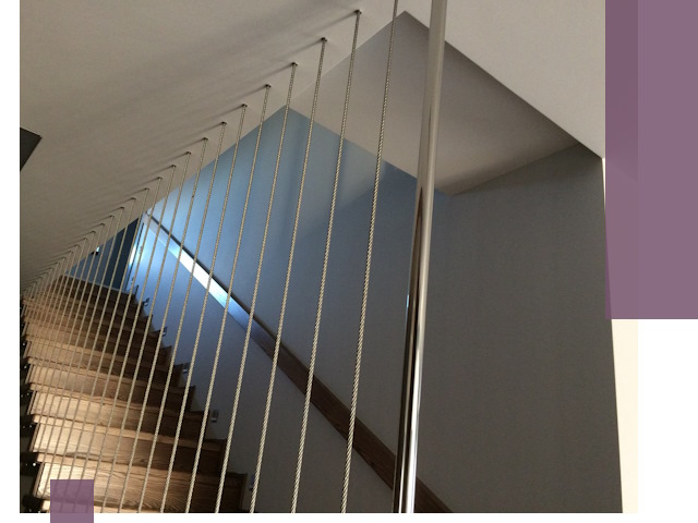 Тросовые перила под ключ в Киселёвске — производство и монтаж