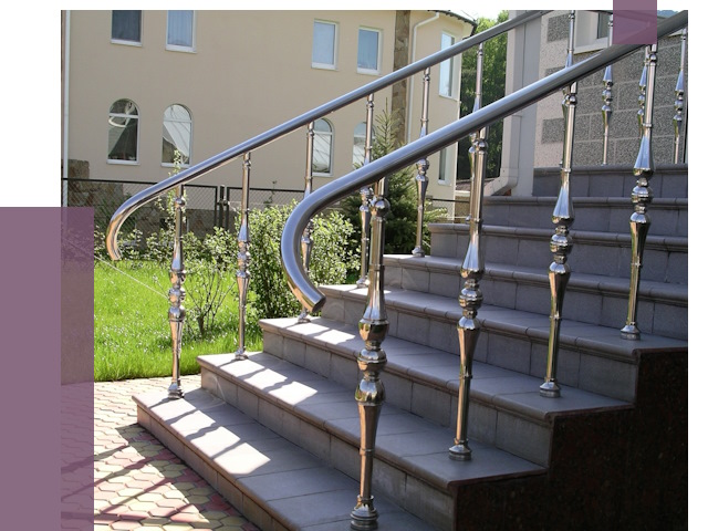 Перила для крыльца в Киселёвске от 10795 руб. — монтаж ПРОЛЁТ-Кис