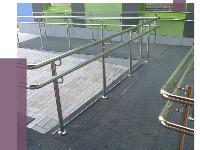 Ограждения пандусов в Киселёвске от 4369 руб. монтаж | ПРОЛЁТ-Кис