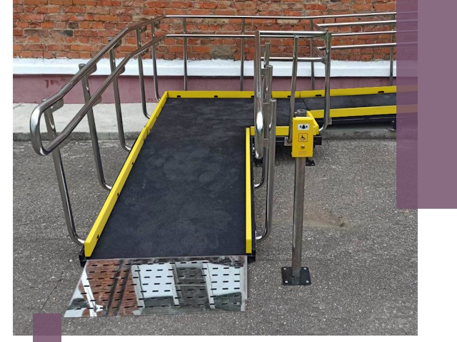 Изготовление наклонных пандусов для инвалидов в Киселёвске