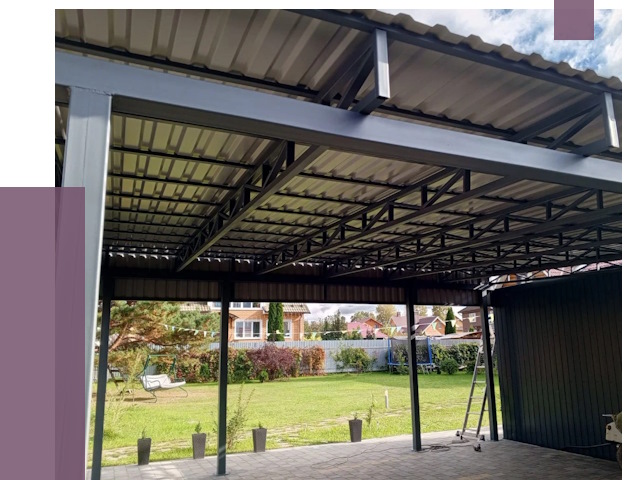 Монтаж навесов в Киселёвске от 7402 руб. — установка навеса | ПРОЛЁТ-Кис