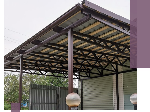 Навесы под ключ в Киселёвске: изготовление, монтаж и гарантия
