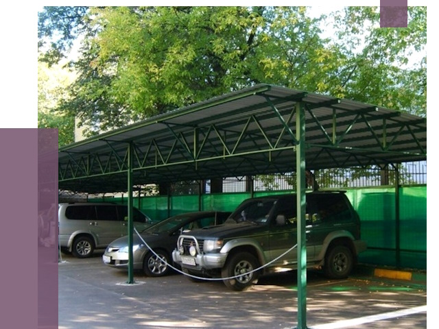 Навесы для парковки в Киселёвске от 80706 руб. заказать | ПРОЛЁТ-Кис
