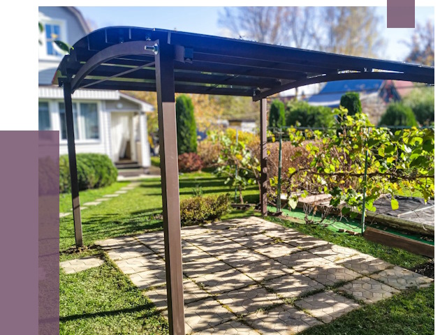 Навесы для дачи в Киселёвске от 12800 руб. под ключ — ПРОЛЁТ-Кис