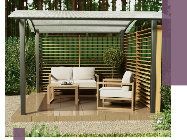 Навесы для дачи в Киселёвске: изготовление, монтаж и демонтаж