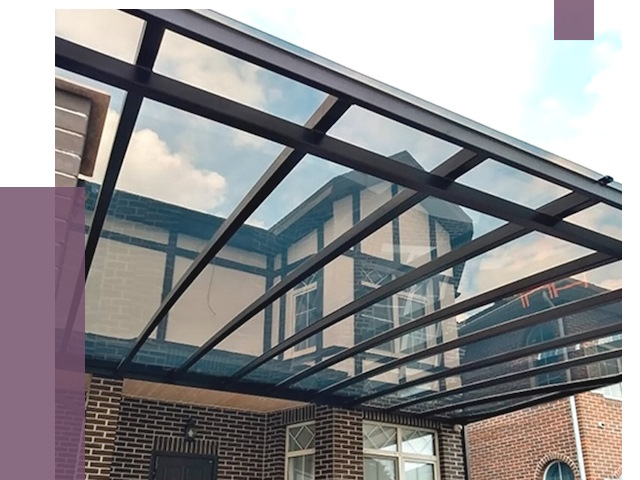 Навесы из поликарбоната в Киселёвске от 8657 руб. под ключ — ПРОЛЁТ-Кис