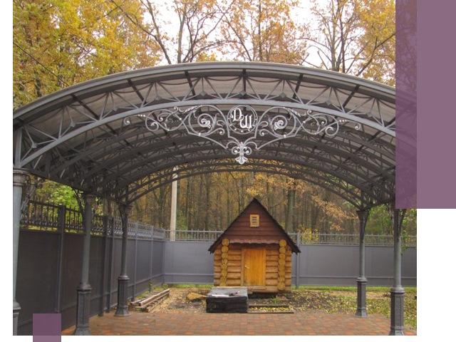 Кованые навесы премиум-класса под заказ в Киселёвске