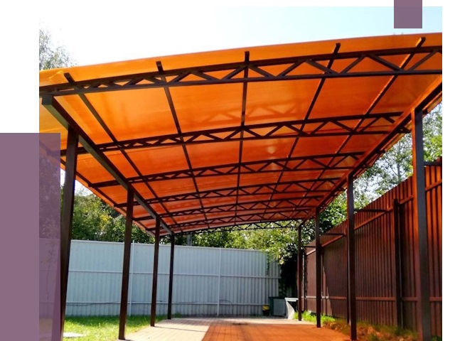 Односкатные навесы под ключ в Киселёвске от 13211 руб. 