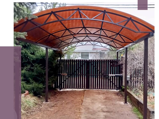 Арочные навесы в Киселёвске от 12800 руб. — изготовление и монтаж | ПРОЛЁТ-Кис