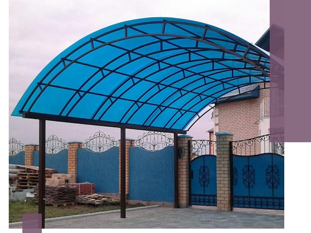 Арочные навесы под ключ в Киселёвске — изготовление и монтаж