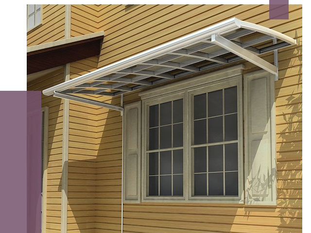 Козырьки над окнами в Киселёвске от 7659 руб. — монтаж, покупки | ПРОЛЁТ-Кис