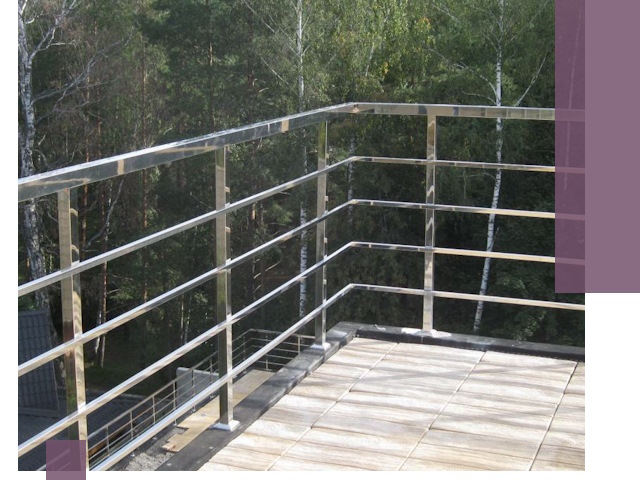 Парапеты из нержавеющей стали в Киселёвске — изготовление и монтаж