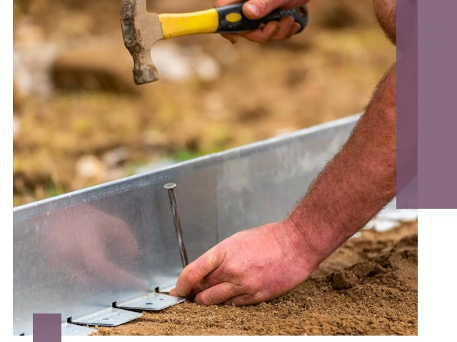 Монтаж металлических бордюров в Киселёвске быстро и качественно