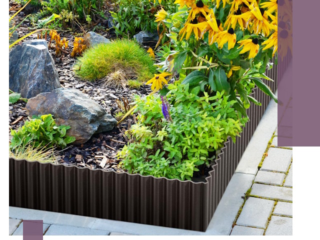 Металлические бордюры для клумб в Киселёвске — производство и монтаж